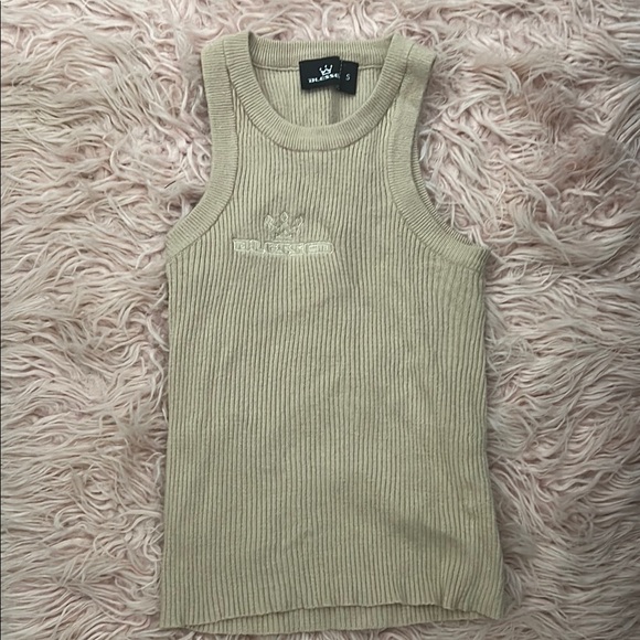 Blessed Tan Ribbed Tank Top - Picture 2 of 3